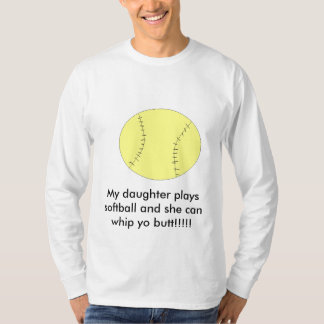 Camiseta Mis juegos softball y ella de la hija pueden…