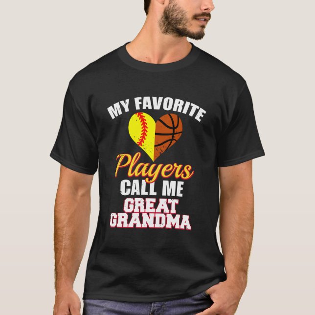 Camiseta Mis jugadores favoritos de baloncesto en el sótano (Anverso)