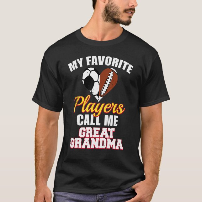 Camiseta Mis jugadores favoritos de fútbol me llaman grandi (Anverso)