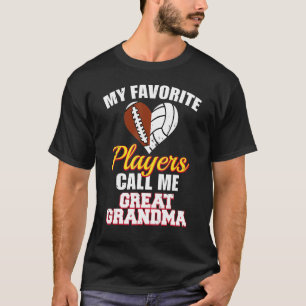 Camiseta Mis jugadores favoritos de voleibol son grandes