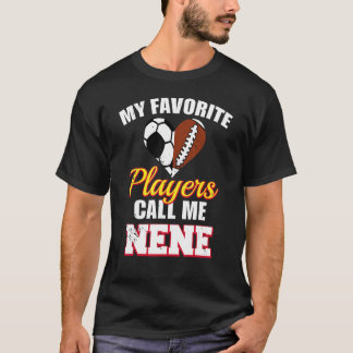Camiseta Mis jugadores favoritos me llaman fútbol Nene