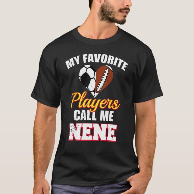 Camiseta Mis jugadores favoritos me llaman fútbol Nene (Anverso)