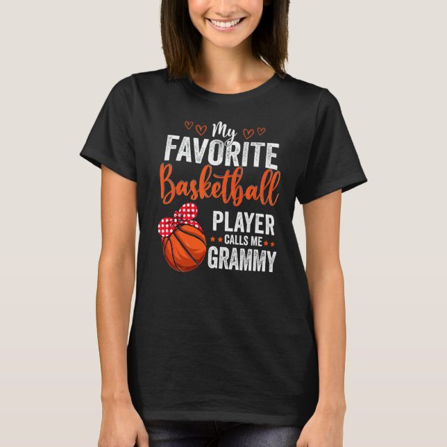 Camiseta Mis jugadores favoritos me llaman Grammy Basketbal (Anverso)