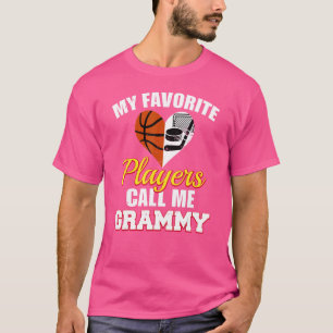Camiseta Mis jugadores favoritos me llaman Grammy Basketbal