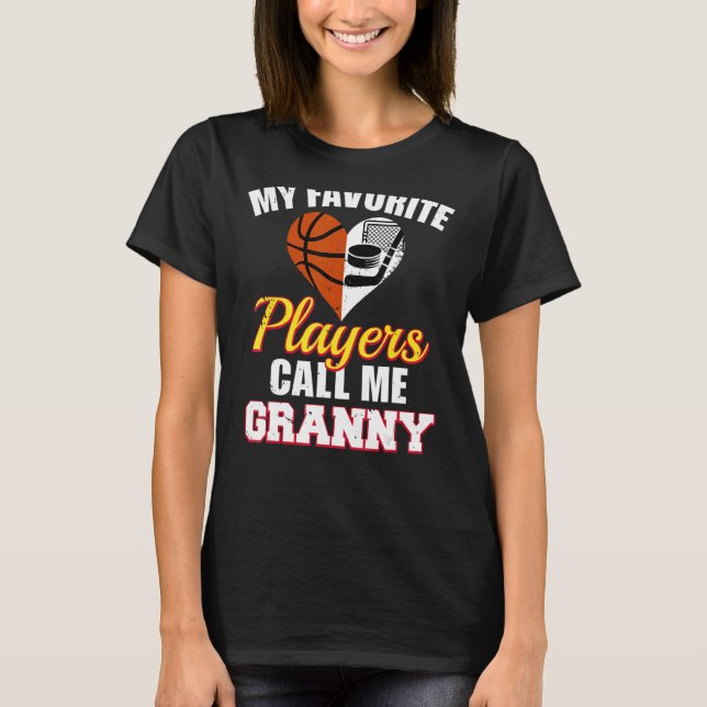Camiseta Mis jugadores favoritos me llaman "Granny Basketba (Anverso)