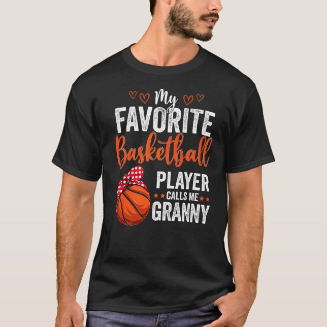 Camiseta Mis jugadores favoritos me llaman Granny Basketbal (Anverso)