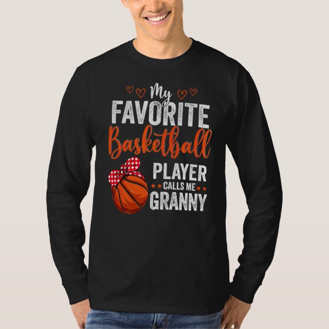 Camiseta Mis jugadores favoritos me llaman Granny Basketbal (Anverso)