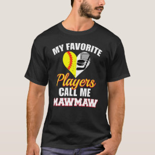 Camiseta Mis jugadores favoritos me llaman hockey sobre bal