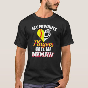Camiseta Mis jugadores favoritos me llaman hockey sobre sof