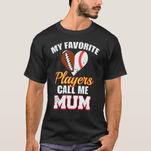 Camiseta Mis jugadores favoritos me llaman Mamá Rugby Footb