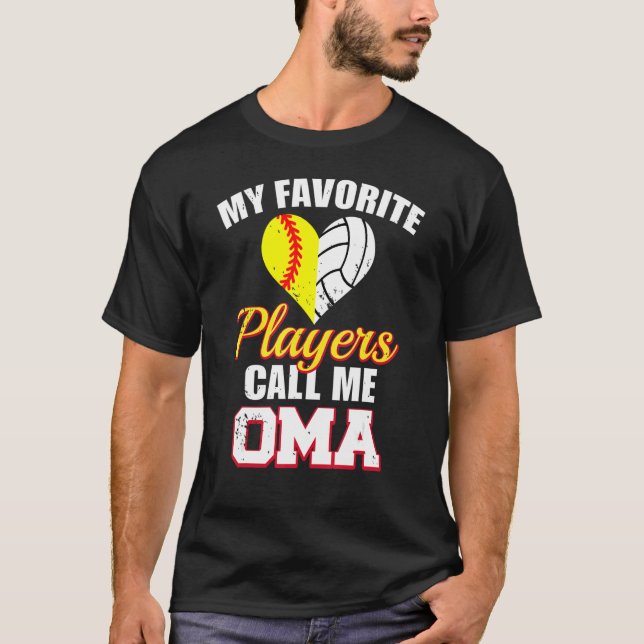 Camiseta Mis Jugadores Favoritos Me Llaman Voleibol De Soft (Anverso)