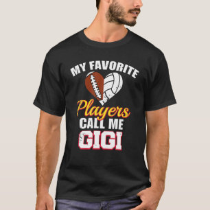 Camiseta Mis jugadores favoritos me llaman Volleyba de fútb