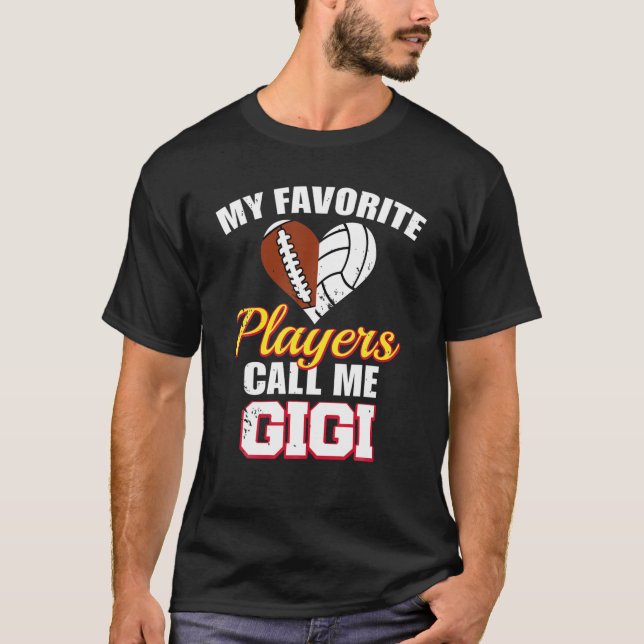 Camiseta Mis jugadores favoritos me llaman Volleyba de fútb (Anverso)