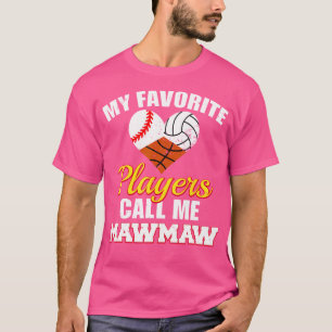 Camiseta Mis jugadores favoritos voleibol de béisbol