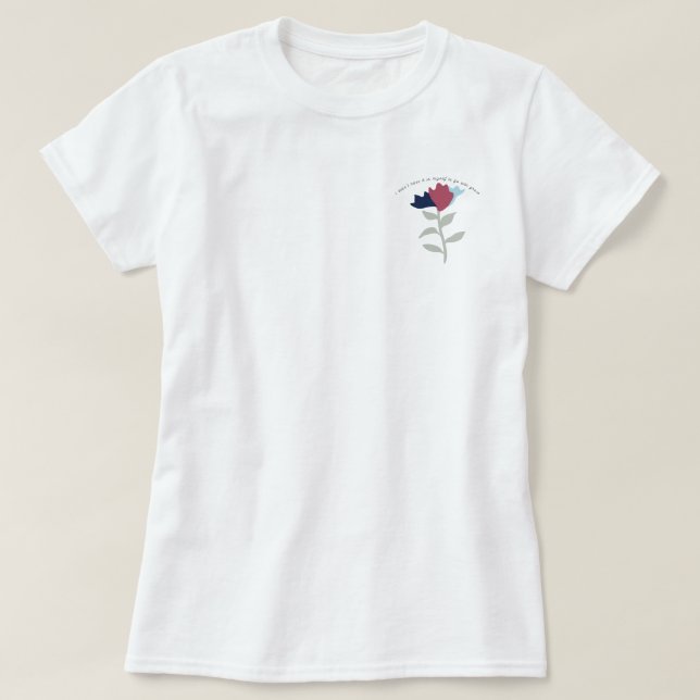 Camiseta mis lágrimas rojizo  (Diseño del anverso)