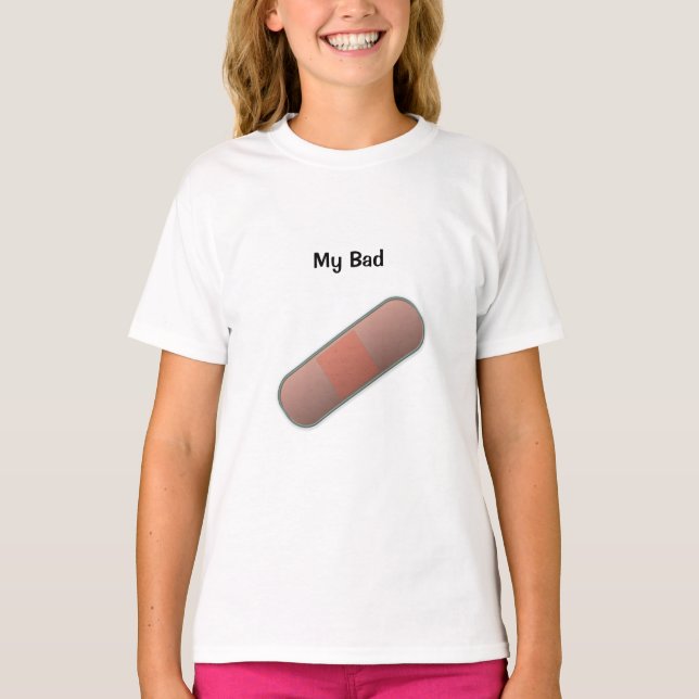 Camiseta Mis malos Personalizables en la banda de los niños (Anverso)