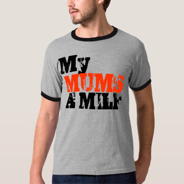 Camiseta Mis mamáes un Milf (Anverso)