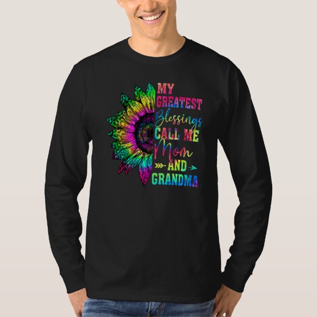 Camiseta Mis Mayores Bendiciones Me Llaman Mamá Y Abuela Le (Anverso)