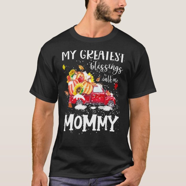 Camiseta Mis mejores bendiciones me llaman Camión de calaba (Anverso)