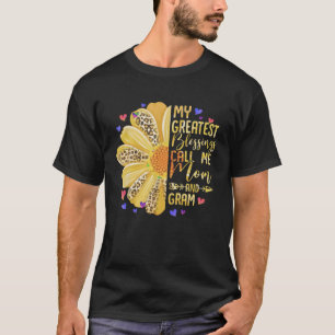 Camiseta Mis Mejores Bendiciones Me Llaman Mamá Y Gram Cute