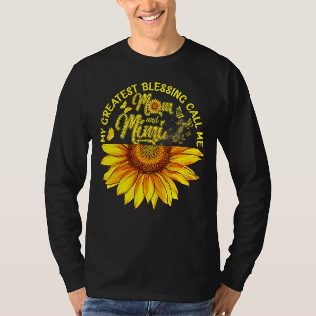 Camiseta Mis Mejores Bendiciones Me Llaman Mamá Y Mimi Happ (Anverso)