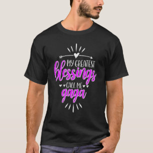 Camiseta Mis mejores bendiciones me llaman Memaw Gaga