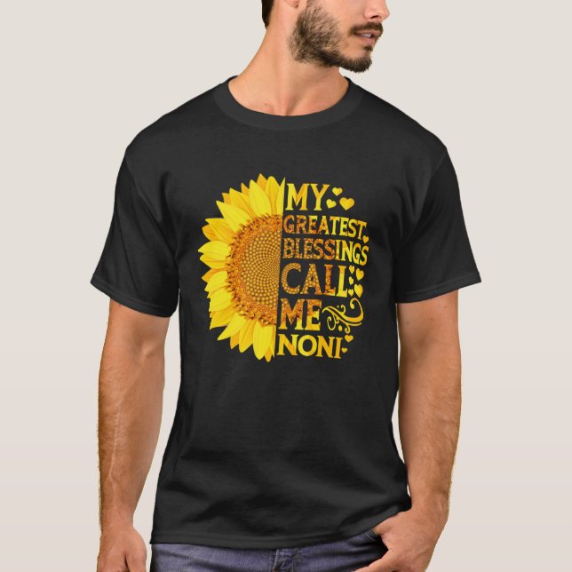 Camiseta Mis mejores bendiciones me llaman Noni   Día de la (Anverso)