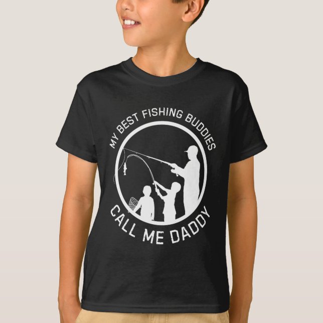 Camiseta Mis mejores compañeros de pesca me llaman Día del  (Anverso)