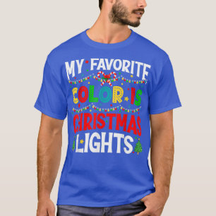 Camiseta Mis Navidades de color favoritos iluminan las navi