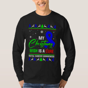 Camiseta Mis Navidades Desean Un Cure Rectal Cancer Awarene