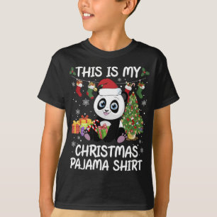 Camiseta Mis Navidades Navidades Pajama levantando Santa Pa