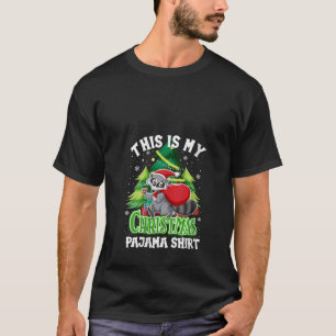 Camiseta Mis Navidades Navidades Pajama levantando Santa Ra