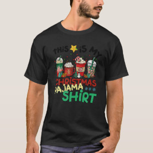 Camiseta Mis Navidades Pajama Café Latte Cup Gingerbread S