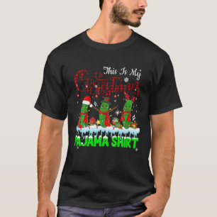 Camiseta Mis Navidades Pajama Xmas Santa Reindeer Pickles V