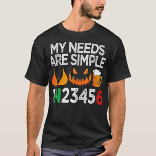 Camiseta Mis Necesidades Son Simple Gear Shifting Halloween