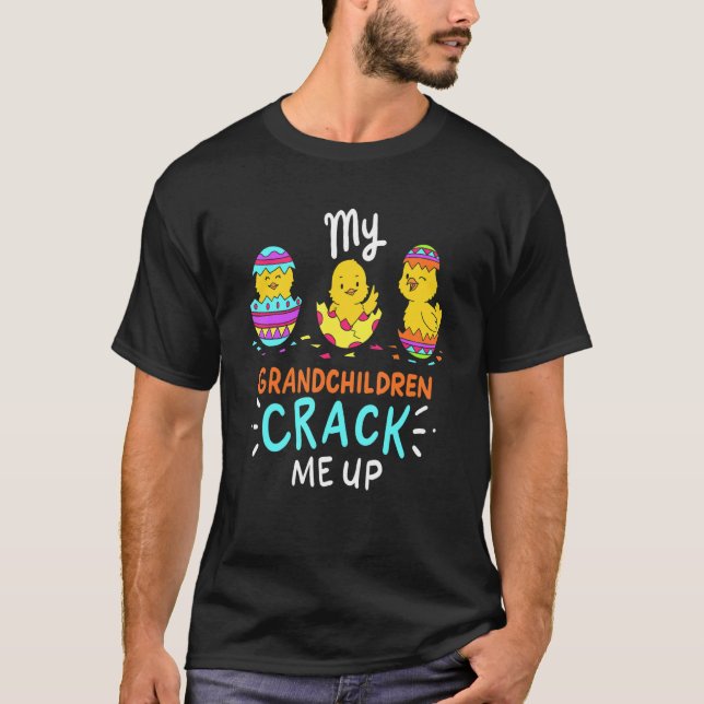 Camiseta Mis nietos me crackean con Gran Día de Pascua (Anverso)