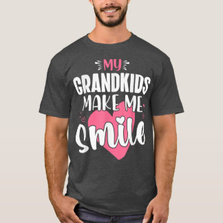 Camiseta Mis nietos me hacen sonreír regalos de abuela