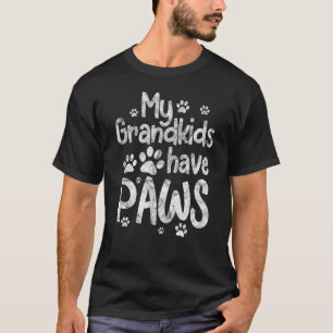 Camiseta Mis nietos tienen patas Perro Gato Abuela Abuelo D