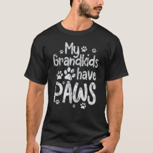 Camiseta Mis nietos tienen patas Perro Gato Abuela Abuelo D