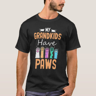 Camiseta Mis nietos tienen un abuelo de gato de perro