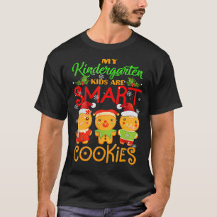 Camiseta Mis niños de kindergarten son galletas inteligente