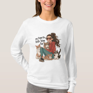 Camiseta Mis Niños Favoritos Tienen Un Gracioso Regalo De C