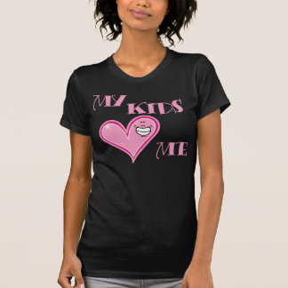 Camiseta Mis niños me aman rosado