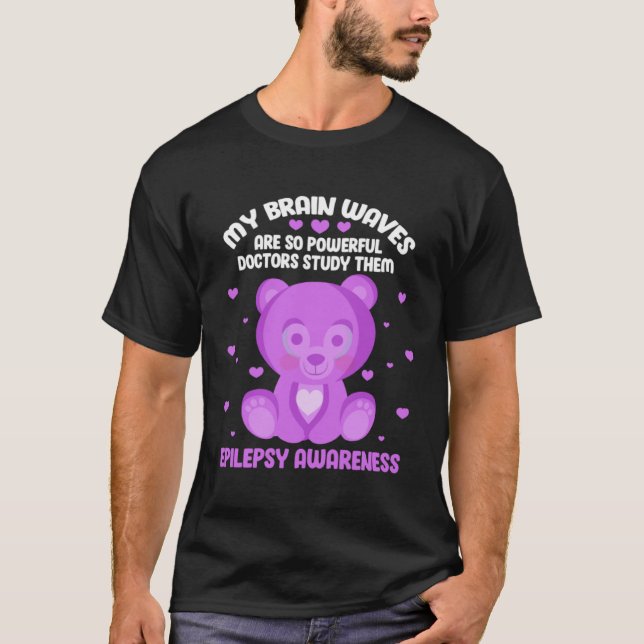 Camiseta Mis Olas Cerebrales Son Médicas Tan Poderosos Que  (Anverso)
