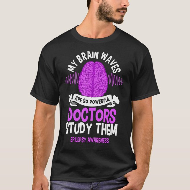 Camiseta Mis Olas Cerebrales Son Médicas Tan Poderosos Que  (Anverso)