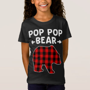 Camiseta Mis osos tribales - oso pop rojo de oso negro