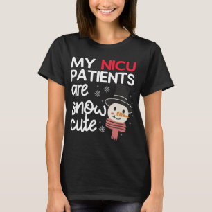 Camiseta Mis pacientes de la NICU son Navidades con nieve,