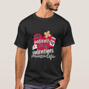 Camiseta Mis Pacientes Son Mi Valentín Para Enfermeras De C