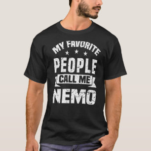 Camiseta Mis Padres Abuelos Nemo Me Llaman Da