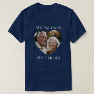 Camiseta Mis padres (son) Mis héroes - Foto de adultos
